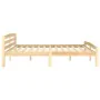 Estructura de cama de madera maciza de pino 200x200 cm de vidaXL, Camas y somieres - Ref: Foro24-322067, Precio: 108,37 €, De...