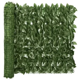 Toldo para balcón con hojas verde oscuro 400x75 cm de vidaXL, Sombrillas - Ref: Foro24-315484, Precio: 33,55 €, Descuento: %