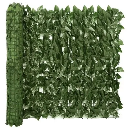 Toldo para balcón con hojas verde oscuro 400x75 cm de vidaXL, Sombrillas - Ref: Foro24-315484, Precio: 33,55 €, Descuento: %