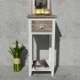 Bedside table with 1 brown and white drawer by vidaXL, Nightstands - Ref: Foro24-242039, Price: 51,35 €, Discount: %