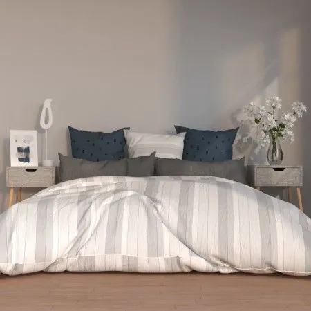 Mesitas de noche 2 uds madera de ingeniería gris hormigón de vidaXL, Mesitas de noche - Ref: Foro24-326804, Precio: 88,35 €, ...