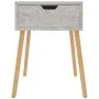 Mesitas de noche 2 uds madera de ingeniería gris hormigón de vidaXL, Mesitas de noche - Ref: Foro24-326804, Precio: 88,35 €, ...