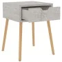Mesitas de noche 2 uds madera de ingeniería gris hormigón de vidaXL, Mesitas de noche - Ref: Foro24-326804, Precio: 88,35 €, ...