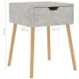 Mesitas de noche 2 uds madera de ingeniería gris hormigón de vidaXL, Mesitas de noche - Ref: Foro24-326804, Precio: 88,35 €, ...