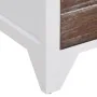 Mesitas de noche con 2 cajones 2 unidades marrón y blanco de vidaXL, Mesitas de noche - Ref: Foro24-242042, Precio: 67,70 €, ...