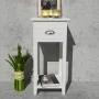Mesita de noche con 1 cajón blanca de vidaXL, Mesitas de noche - Ref: Foro24-242040, Precio: 49,37 €, Descuento: %