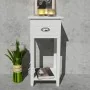 Weißer Nachttisch mit 1 Schublade von vidaXL, Nachttische - Ref: Foro24-242040, Preis: 49,37 €, Rabatt: %