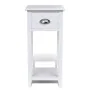 Mesita de noche con 1 cajón blanca de vidaXL, Mesitas de noche - Ref: Foro24-242040, Precio: 49,37 €, Descuento: %