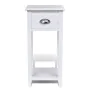 Weißer Nachttisch mit 1 Schublade von vidaXL, Nachttische - Ref: Foro24-242040, Preis: 49,37 €, Rabatt: %