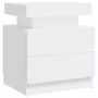 Mesita de noche madera contrachapada blanco 45x35x52 cm de vidaXL, Mesitas de noche - Ref: Foro24-326849, Precio: 82,78 €, De...