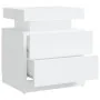 Mesita de noche madera contrachapada blanco 45x35x52 cm de vidaXL, Mesitas de noche - Ref: Foro24-326849, Precio: 82,78 €, De...