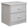 Mesita de noche de madera maciza de pino 43x34x40 cm de vidaXL, Mesitas de noche - Ref: Foro24-325535, Precio: 41,88 €, Descu...