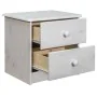 Mesita de noche de madera maciza de pino 43x34x40 cm de vidaXL, Mesitas de noche - Ref: Foro24-325535, Precio: 41,88 €, Descu...