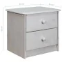 Mesita de noche de madera maciza de pino 43x34x40 cm de vidaXL, Mesitas de noche - Ref: Foro24-325535, Precio: 41,88 €, Descu...