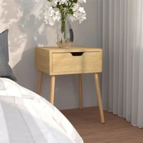 Mesita de noche madera de ingeniería roble Sonoma 40x40x56 cm de vidaXL, Mesitas de noche - Ref: Foro24-326801, Precio: 67,80...