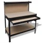 Banco de trabajo con tablero y cajón de vidaXL, Mesas de trabajo - Ref: Foro24-141769, Precio: 141,65 €, Descuento: %