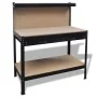 Banco de trabajo con tablero y cajón de vidaXL, Mesas de trabajo - Ref: Foro24-141769, Precio: 141,65 €, Descuento: %