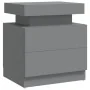Gray engineered wood bedside table 45x35x52 cm by vidaXL, Nightstands - Ref: Foro24-326851, Price: 106,42 €, Discount: %