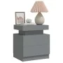 Gray engineered wood bedside table 45x35x52 cm by vidaXL, Nightstands - Ref: Foro24-326851, Price: 106,42 €, Discount: %