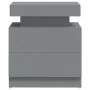 Gray engineered wood bedside table 45x35x52 cm by vidaXL, Nightstands - Ref: Foro24-326851, Price: 106,42 €, Discount: %