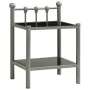Mesita de noche metal y vidrio gris y negro 45x34,5x60,5 cm de vidaXL, Mesitas de noche - Ref: Foro24-325073, Precio: 26,54 €...