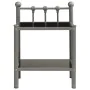 Mesita de noche metal y vidrio gris y negro 45x34,5x60,5 cm de vidaXL, Mesitas de noche - Ref: Foro24-325073, Precio: 26,54 €...