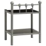 Mesita de noche metal y vidrio gris y negro 45x34,5x60,5 cm de vidaXL, Mesitas de noche - Ref: Foro24-325073, Precio: 26,54 €...
