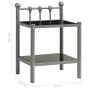 Mesita de noche metal y vidrio gris y negro 45x34,5x60,5 cm de vidaXL, Mesitas de noche - Ref: Foro24-325073, Precio: 26,54 €...
