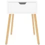 Mesitas de noche 2 uds madera contrachapada blanco 40x40x56 cm de vidaXL, Mesitas de noche - Ref: Foro24-326796, Precio: 95,8...