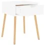 Mesitas de noche 2 uds madera contrachapada blanco 40x40x56 cm de vidaXL, Mesitas de noche - Ref: Foro24-326796, Precio: 95,8...