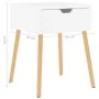 Mesitas de noche 2 uds madera contrachapada blanco 40x40x56 cm de vidaXL, Mesitas de noche - Ref: Foro24-326796, Precio: 95,8...
