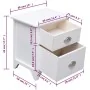 Nightstands with 2 drawers 2 units white by vidaXL, Nightstands - Ref: Foro24-242043, Price: 113,56 €, Discount: %