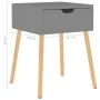 Mesitas de noche 2 uds madera de ingeniería gris 40x40x56 cm de vidaXL, Mesitas de noche - Ref: Foro24-326800, Precio: 94,91 ...