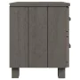 Mesitas noche 2 uds HAMAR pino macizo gris claro 40x35x44,5 cm de vidaXL, Mesitas de noche - Ref: Foro24-340411, Precio: 98,5...