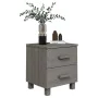Mesitas noche 2 uds HAMAR pino macizo gris claro 40x35x44,5 cm de vidaXL, Mesitas de noche - Ref: Foro24-340411, Precio: 98,5...