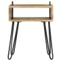 Mesita de noche de madera maciza de mango 40x34x47 cm de vidaXL, Mesitas de noche - Ref: Foro24-246019, Precio: 78,44 €, Desc...
