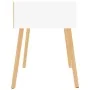 Mesitas noche 2 uds madera ingeniería blanco brillo 40x40x56 cm de vidaXL, Mesitas de noche - Ref: Foro24-326808, Precio: 114...
