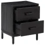 Mesita de noche madera maciza de pino negro 36x30x45 cm de vidaXL, Mesitas de noche - Ref: Foro24-349912, Precio: 87,52 €, De...