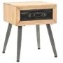 Mesita de noche de madera maciza de abeto 43x38x50 cm de vidaXL, Mesitas de noche - Ref: Foro24-245775, Precio: 62,07 €, Desc...