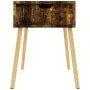 Mesita de noche madera de ingeniería roble ahumado 40x40x56 cm de vidaXL, Mesitas de noche - Ref: Foro24-326811, Precio: 41,5...