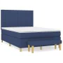 Boxspringbett mit blauer Stoffmatratze 140x200 cm von , Betten und Lattenroste - Ref: Foro24-3137323, Preis: 525,88 €, Rabatt: %