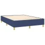 Boxspringbett mit blauer Stoffmatratze 140x200 cm von , Betten und Lattenroste - Ref: Foro24-3137323, Preis: 525,88 €, Rabatt: %