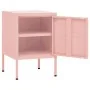 Nachttisch aus rosa Stahl 35x35x51 cm von vidaXL, Nachttische - Ref: Foro24-336211, Preis: 78,38 €, Rabatt: %