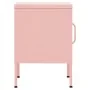 Mesita de noche acero rosa 35x35x51 cm de vidaXL, Mesitas de noche - Ref: Foro24-336211, Precio: 78,38 €, Descuento: %