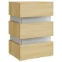 Mesita de noche luz LED madera de ingeniería Sonoma 45x35x67 cm de vidaXL, Mesitas de noche - Ref: Foro24-326843, Precio: 119...