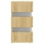 Mesita de noche luz LED madera de ingeniería Sonoma 45x35x67 cm de vidaXL, Mesitas de noche - Ref: Foro24-326843, Precio: 119...