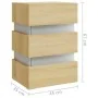 Mesita de noche luz LED madera de ingeniería Sonoma 45x35x67 cm de vidaXL, Mesitas de noche - Ref: Foro24-326843, Precio: 119...