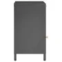 Mesita de noche gris antracita acero y vidrio 40x30x54,5 cm de vidaXL, Mesitas de noche - Ref: Foro24-336054, Precio: 96,15 €...