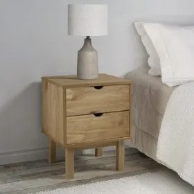 Mesita de noche OTTA madera maciza de pino 45x39x57 cm de vidaXL, Mesitas de noche - Ref: Foro24-348576, Precio: 84,58 €, Des...