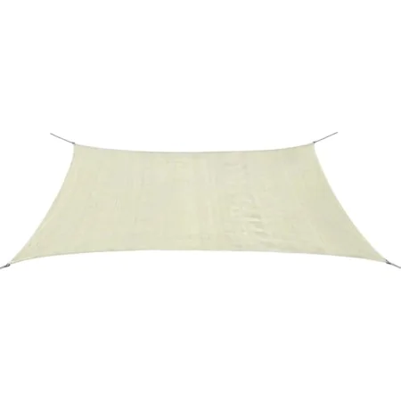Toldo de vela rectangular HDPE 2x4m crema de vidaXL, Sombrillas - Ref: Foro24-42288, Precio: 27,99 €, Descuento: %